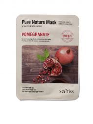AH Secriss Маска для лица тканевая SECRISS PURE NATURE MASK Pack-Pomegranate 25мл