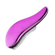 Щетка для волос и массажа кожи головы Melon Pro c многоуровневыми щетинками, фуксия 186*80мм